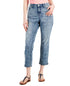 Curvy Cuffed Capri Jeans